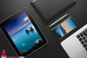 iPad Pro and iPhone Mockup Template