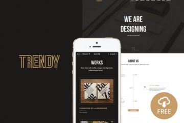Trendy Creative One Page Template