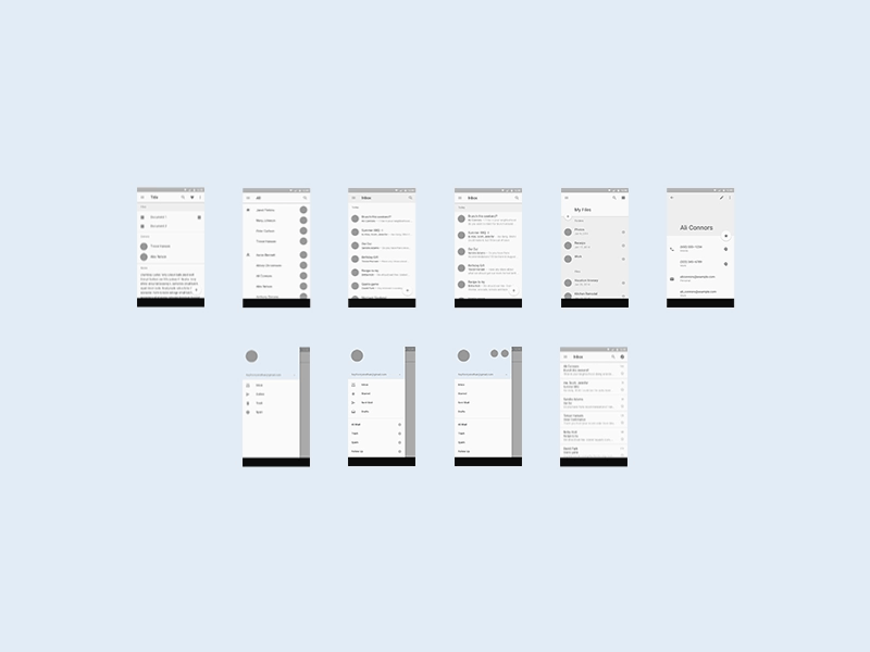 Android L UI Template