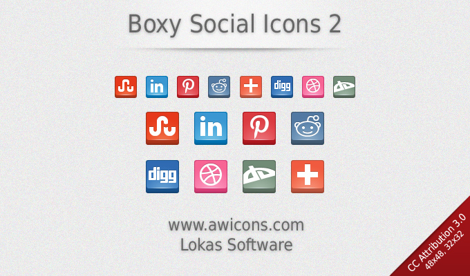 Boxy Social Icons 2