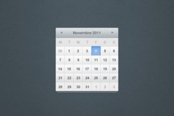 Free PSD Calendar