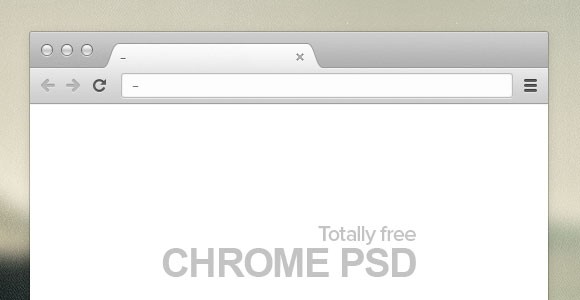 Chrome Browser PSD
