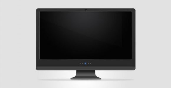 Dark TV Monitor