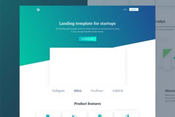 Free Startup Evelyn HTML Landing Page