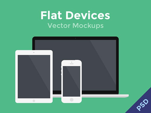 Flat Devices Mockups