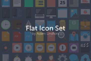75 Flat Style PSD Icons