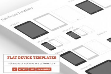 Flat Devices Templates in PSD