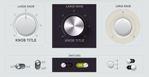 Free Download Knóbz – Knobs in PSD