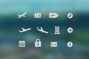 Travel Icons In PSD Format Free Download