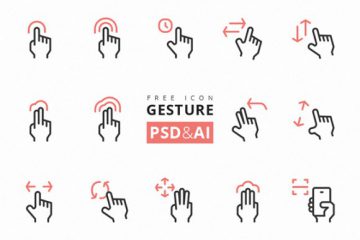 15 Gesture Icons