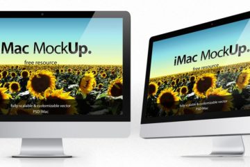 iMac Template Mockup