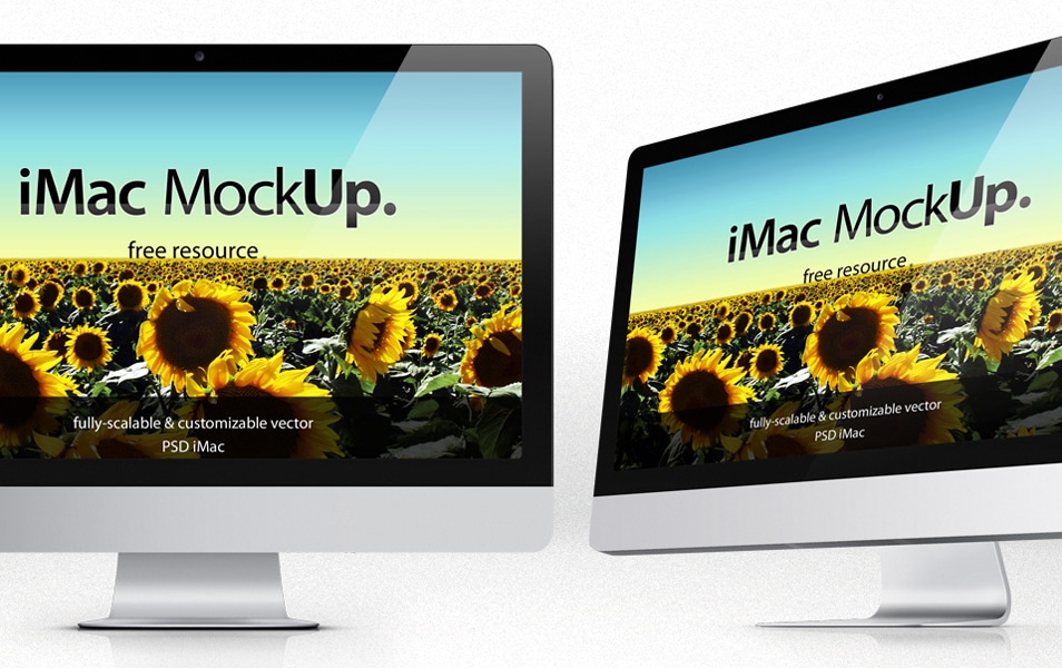 iMac Template Mockup