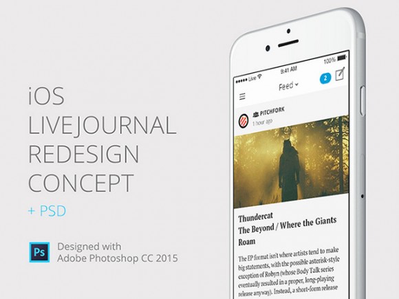 Livejournal iOS Concept
