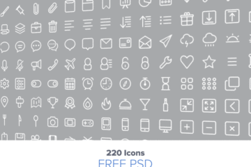 220 PSD Icons
