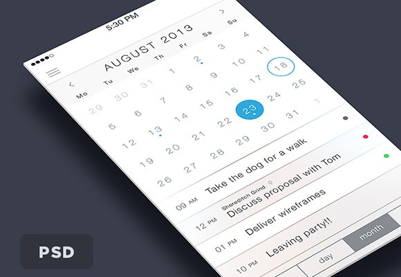  iOS7 Calendar