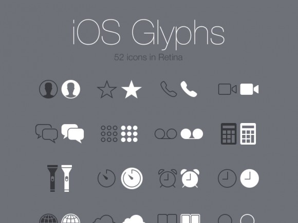  iOS7 Glyphs