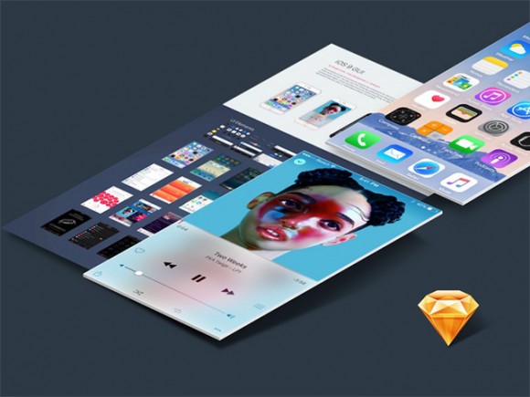 iOS 9 UI Kit for Sketch #2