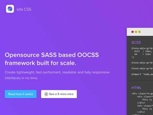 Free Download Iota CSS Sass Framework