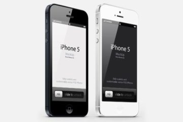 iPhone 5 vector mockup