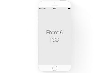 White Flat iPhone Mockup