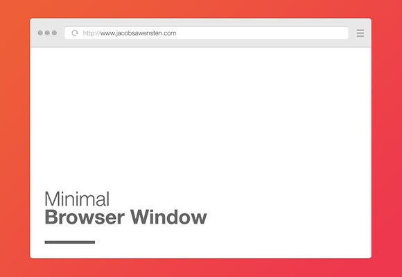 Minimal Browser Mockup