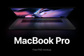 Get this Free Macbook Pro Mockup with Reflections