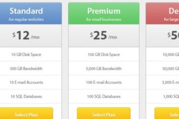 Modern Pricing Table
