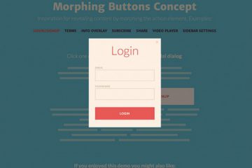 Morphing Buttons Concept