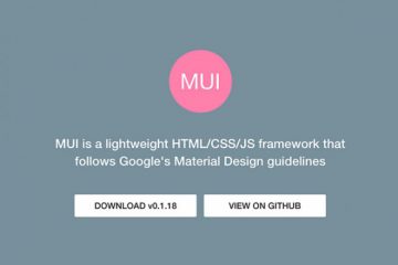 MUI Material Design Framework