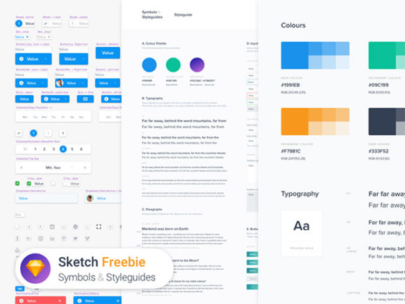 Download Symbols & Styleguides Template for Sketch