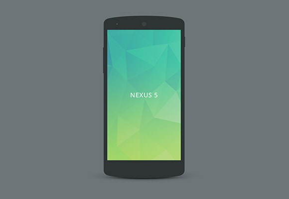 Nexus 5 Flat Mockup