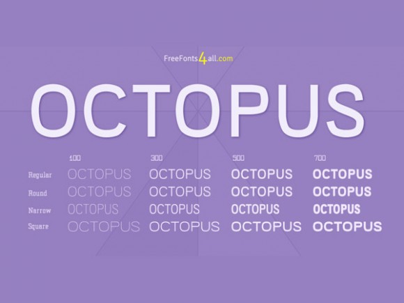Octopus Font Family + Webfont