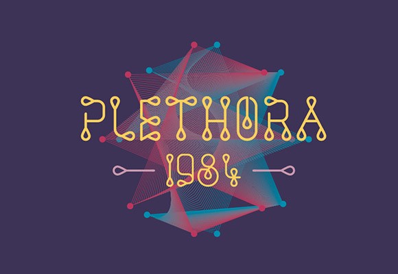 Plethora 1984 Display Font