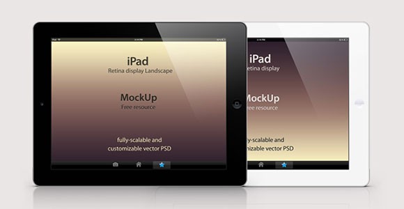 Download Free iPad Retina Mockup in PSD