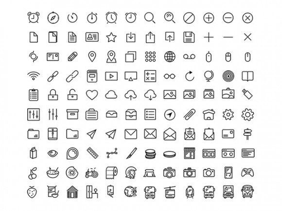 120 Icons from RetinaIcons