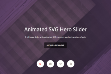 Hero Slider Animation with SVG