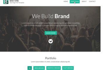Single Page Website Template
