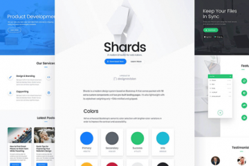 Free Shards UI Toolkit based on Bootstrap 4