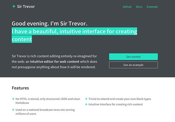 Sir Trevor JS Inline Editor