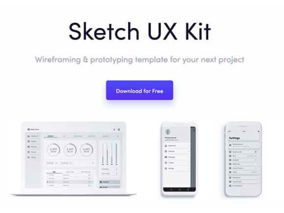 Get this Free Sketch UX Kit