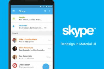 Skype App Concept with Material UI