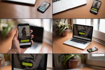 Smartphone + Macbook Mockups