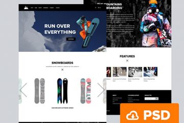 Snowboarding Website Template