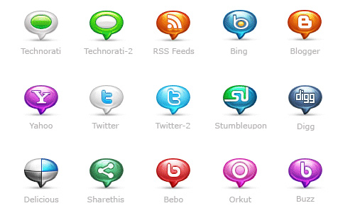Social Media Bubblicons: Icon Pack