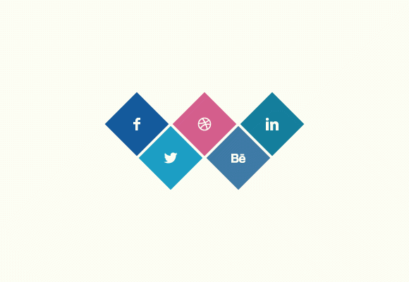 Social Rhombus Icons