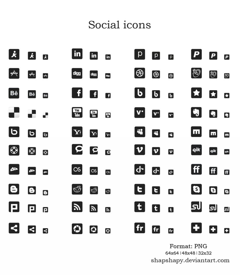 complete web social icons pack