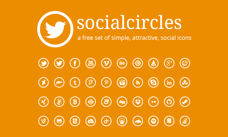 Socialcircles – Free social icons
