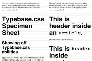 Typebase.css for Typography