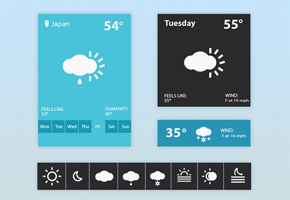 Weather Widget UI